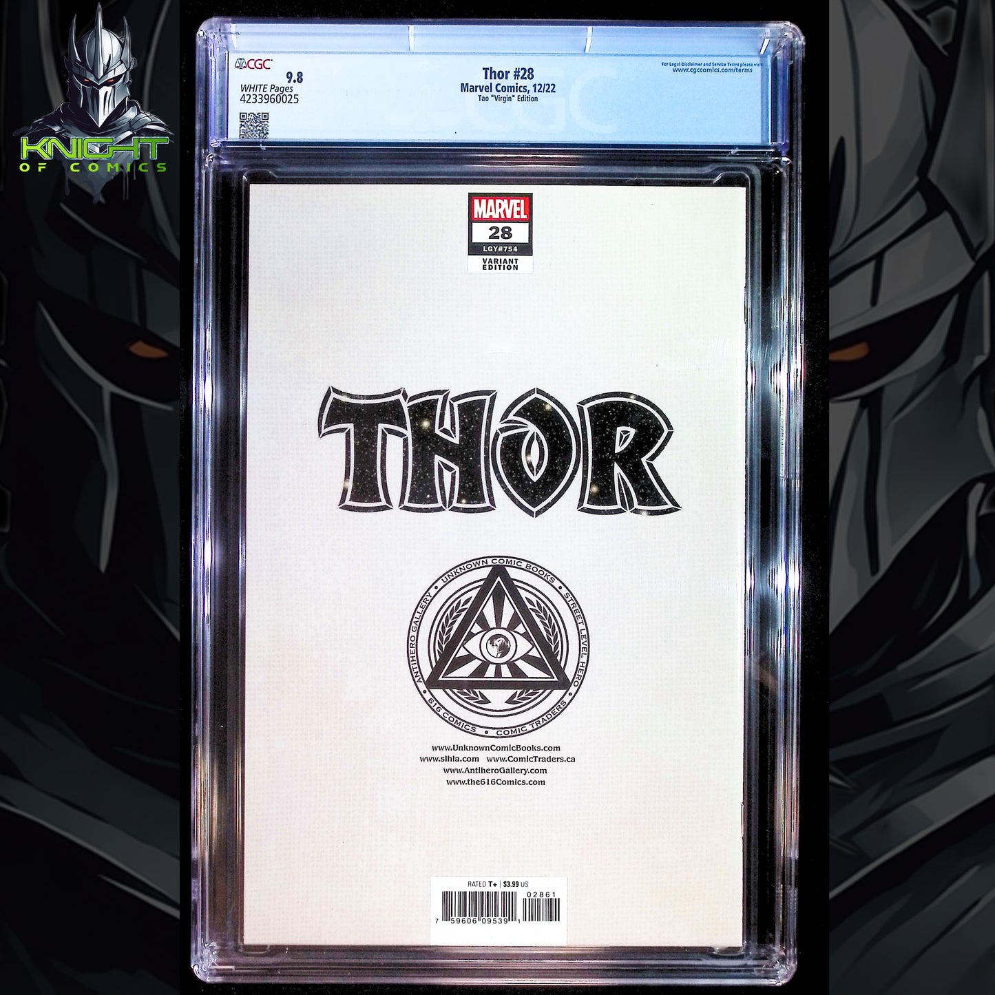 THOR #28 - IVAN TAO VIRGIN VARIANT EDITION VENOMIZED MARVEL 2022 CGC 9.8 NM/M