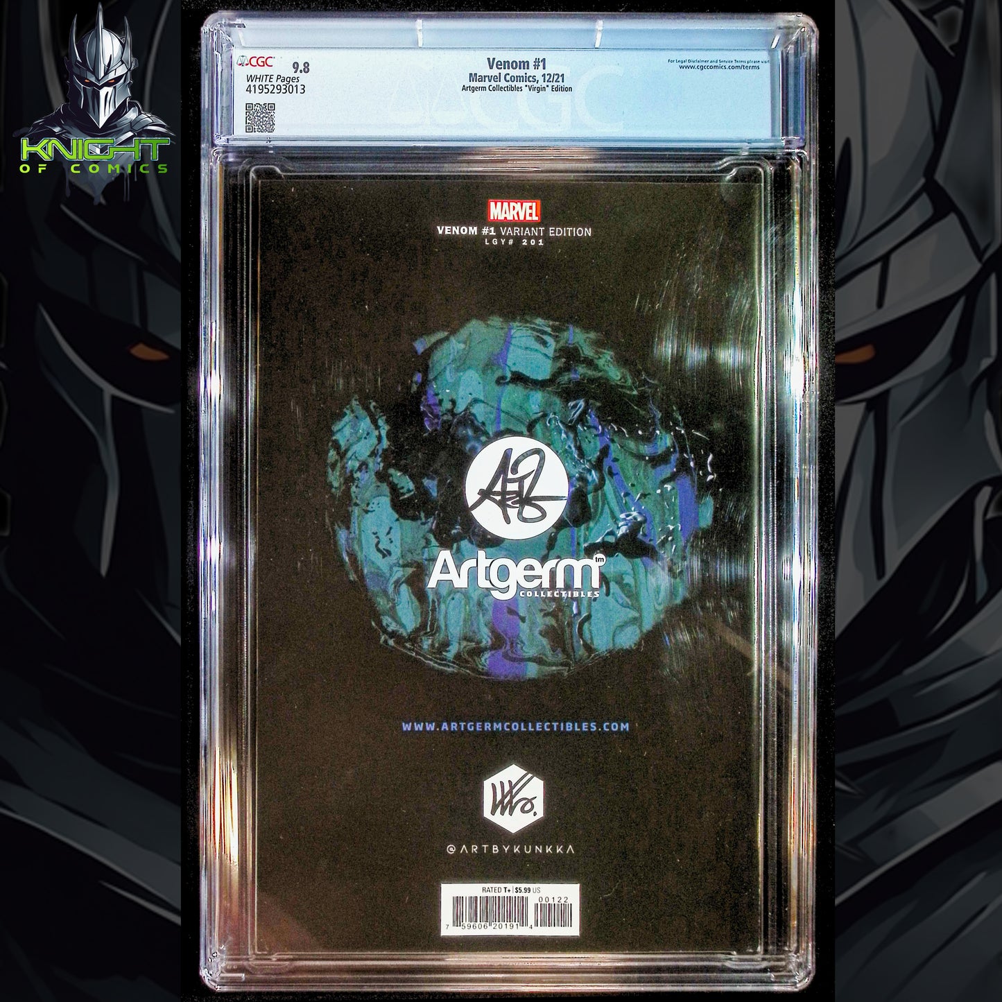 VENOM #1 - KENDRICK LIM KUNKKA VIRGIN VARIANT 🔑KEY LTD 1000 CGC 9.8 NM/M